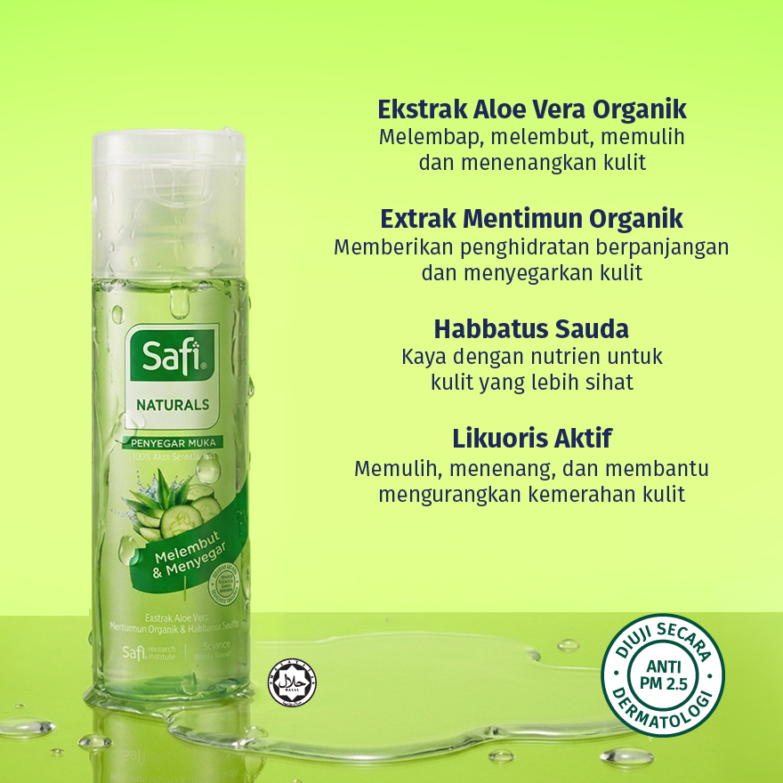 Safi Naturals Toner Penyegar Muka 100ml