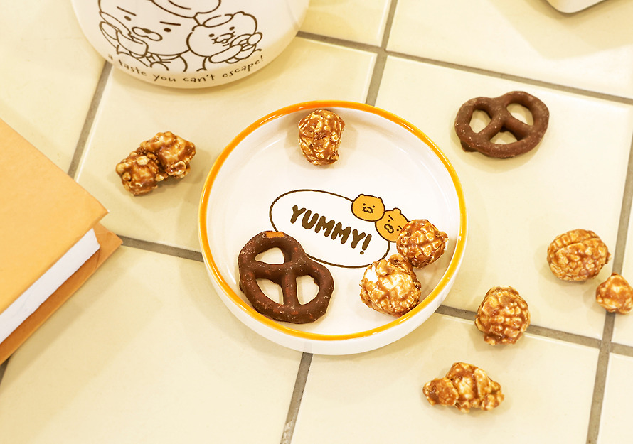 Ryan & 春植 陶瓷杯 連零食小碟 (380ml)