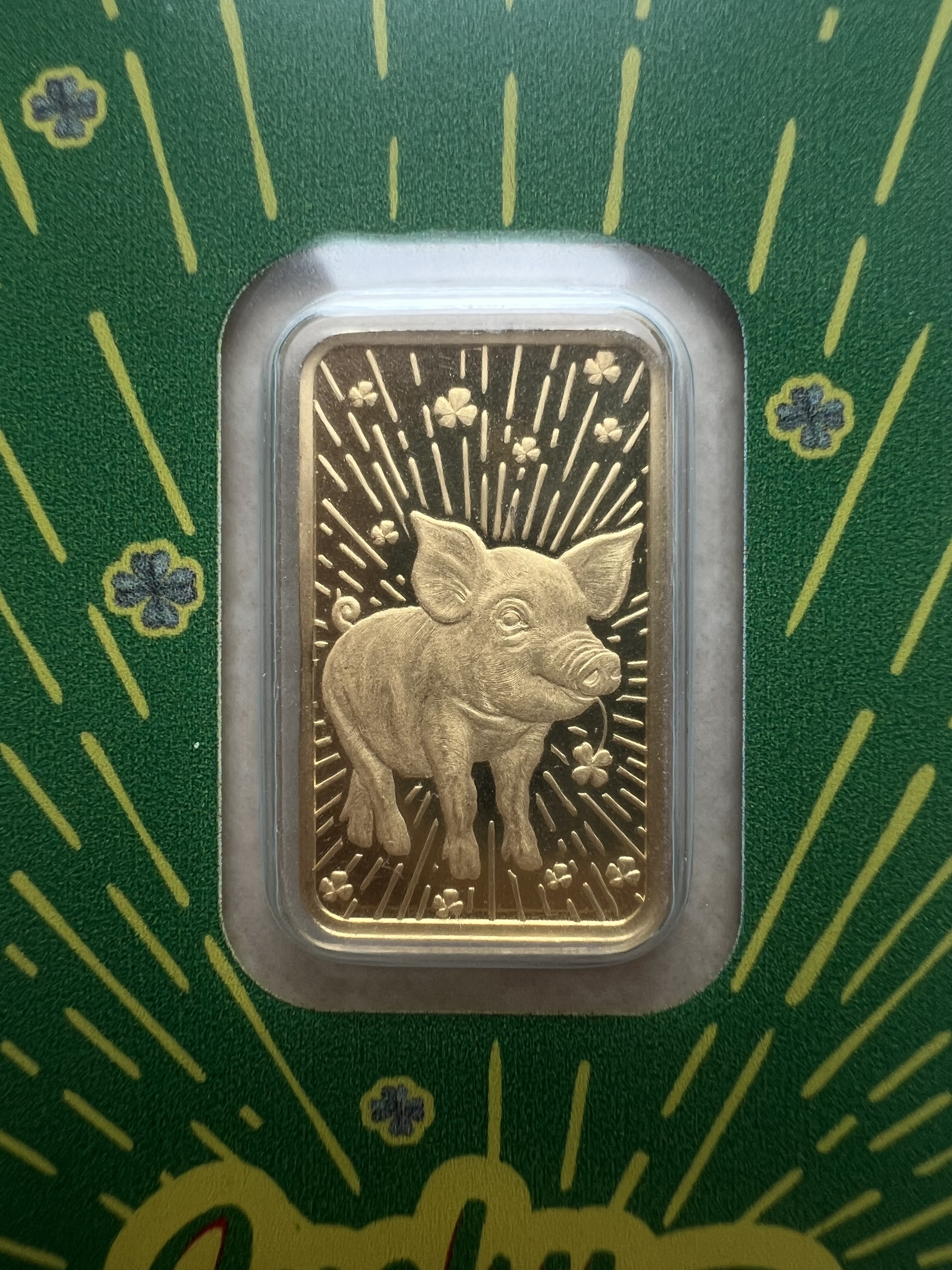 (SN:1425) PAMP Lucky Charm Pig 5g 🇨🇭Swiss Fine Gold Emas 999.9 幸运猪/青猪