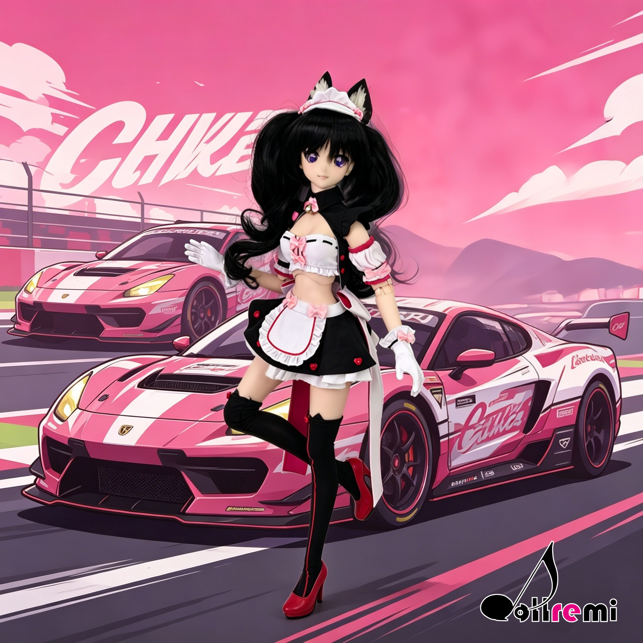 【dollremi】(DD0714) COS NEKOPARA Vol.1 Soleil opened! Chocolate Racing Girl Ver. 巧克力 賽車女郎 ver.