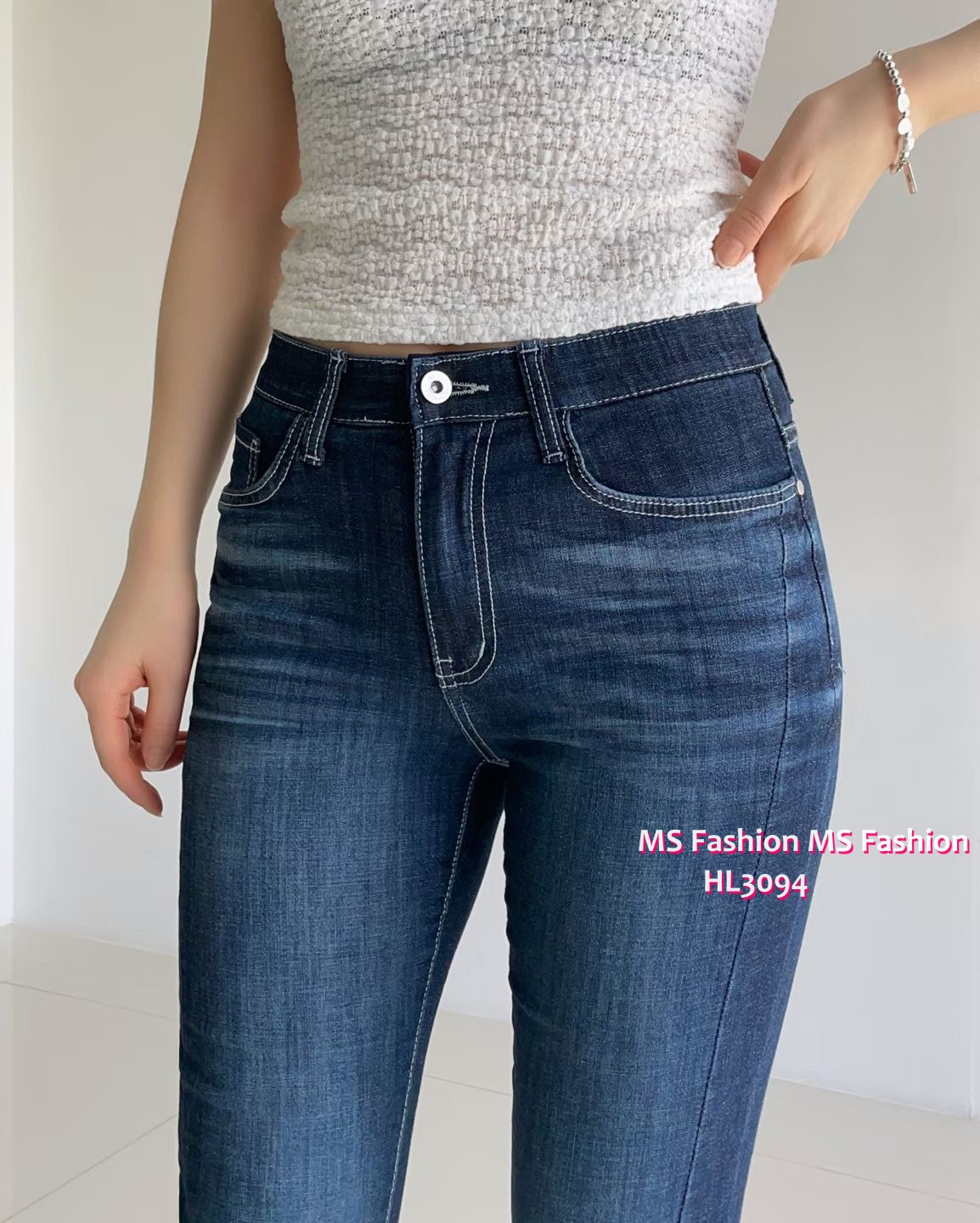 HL3094 韓國🌼Howluk深藍slimcut牛