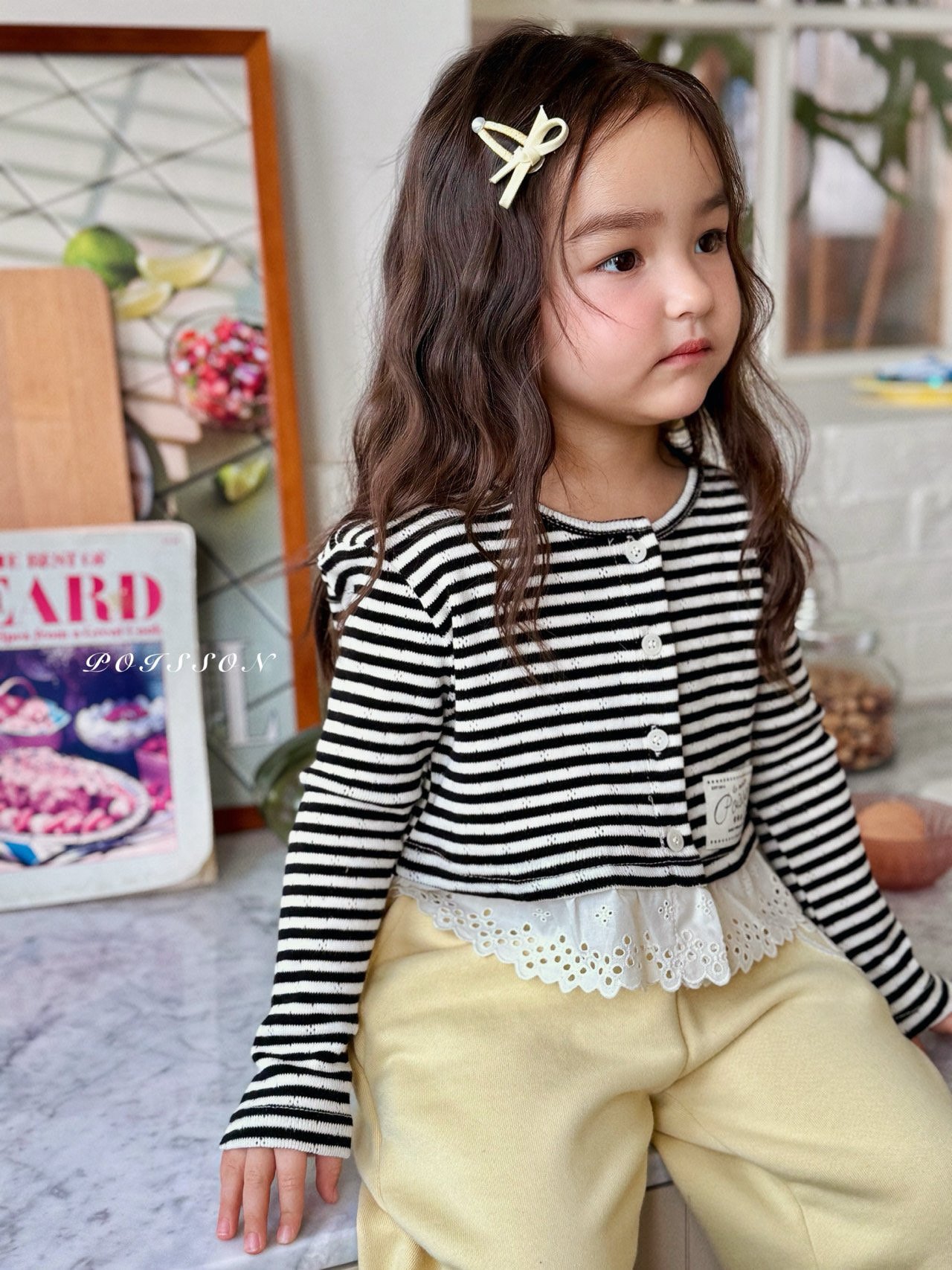 橫間 Lace Cardigan