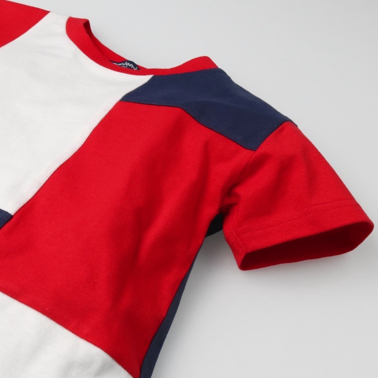 🆕【⭐訂購⭐】🇯🇵 日本直送 🌀 幾何圖形撞色設計短袖Tee［2款選］🌀[ELCA-0057][260407]