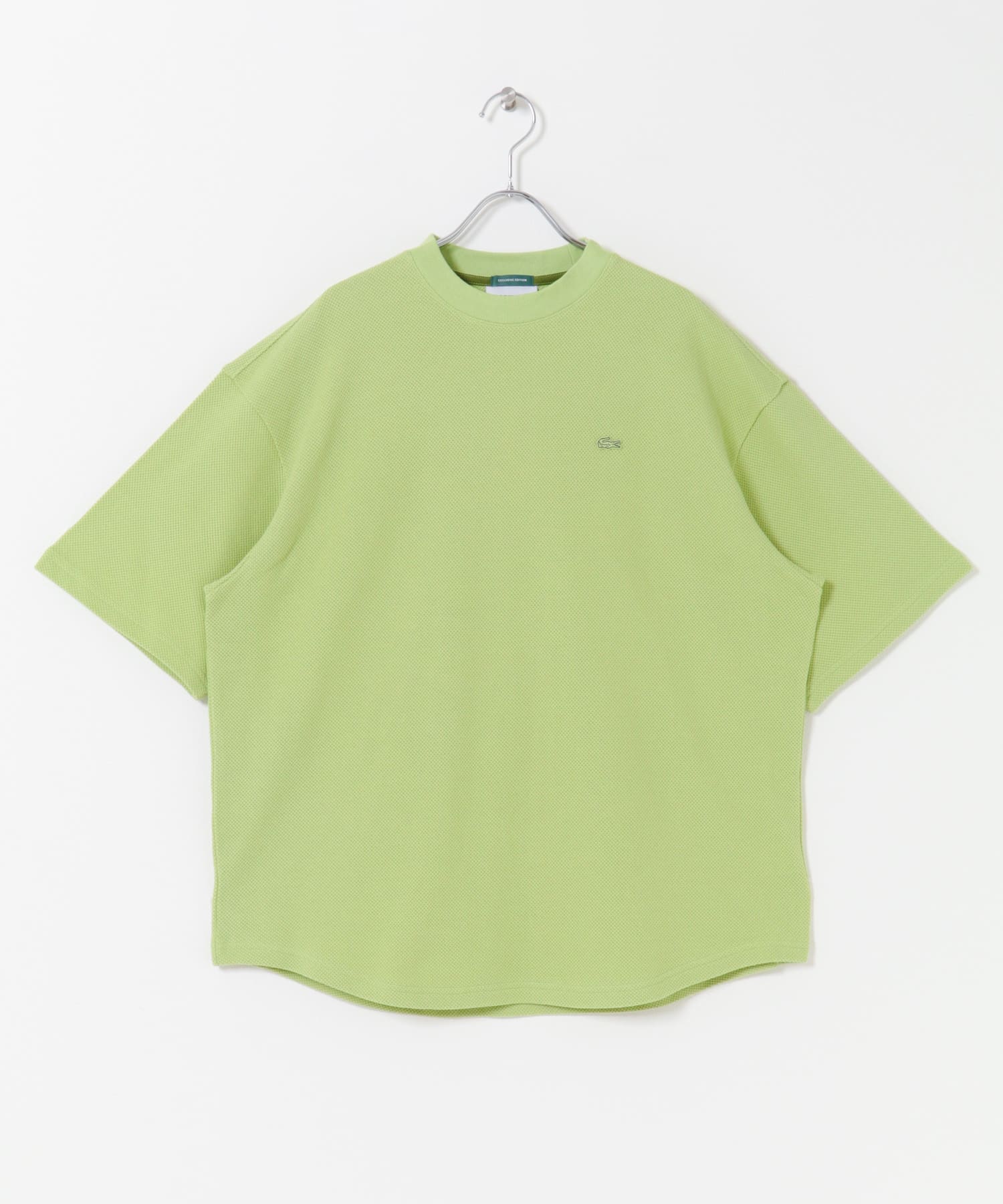 LACOSTE×DOORS THICK PIQUE ROUND SHORT-SLEEVE