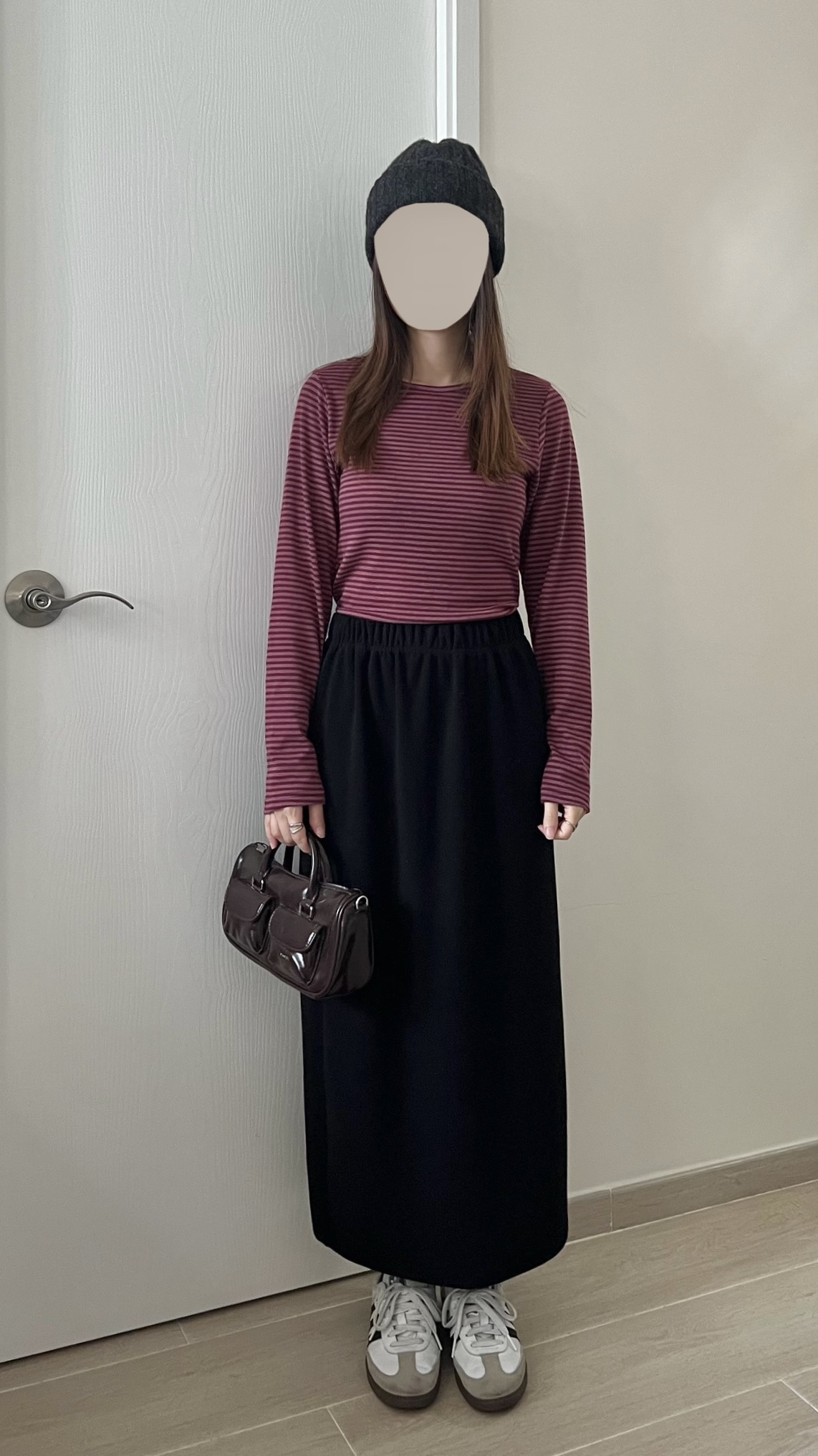 甜甜價 莓果親膚間條衫 現貨