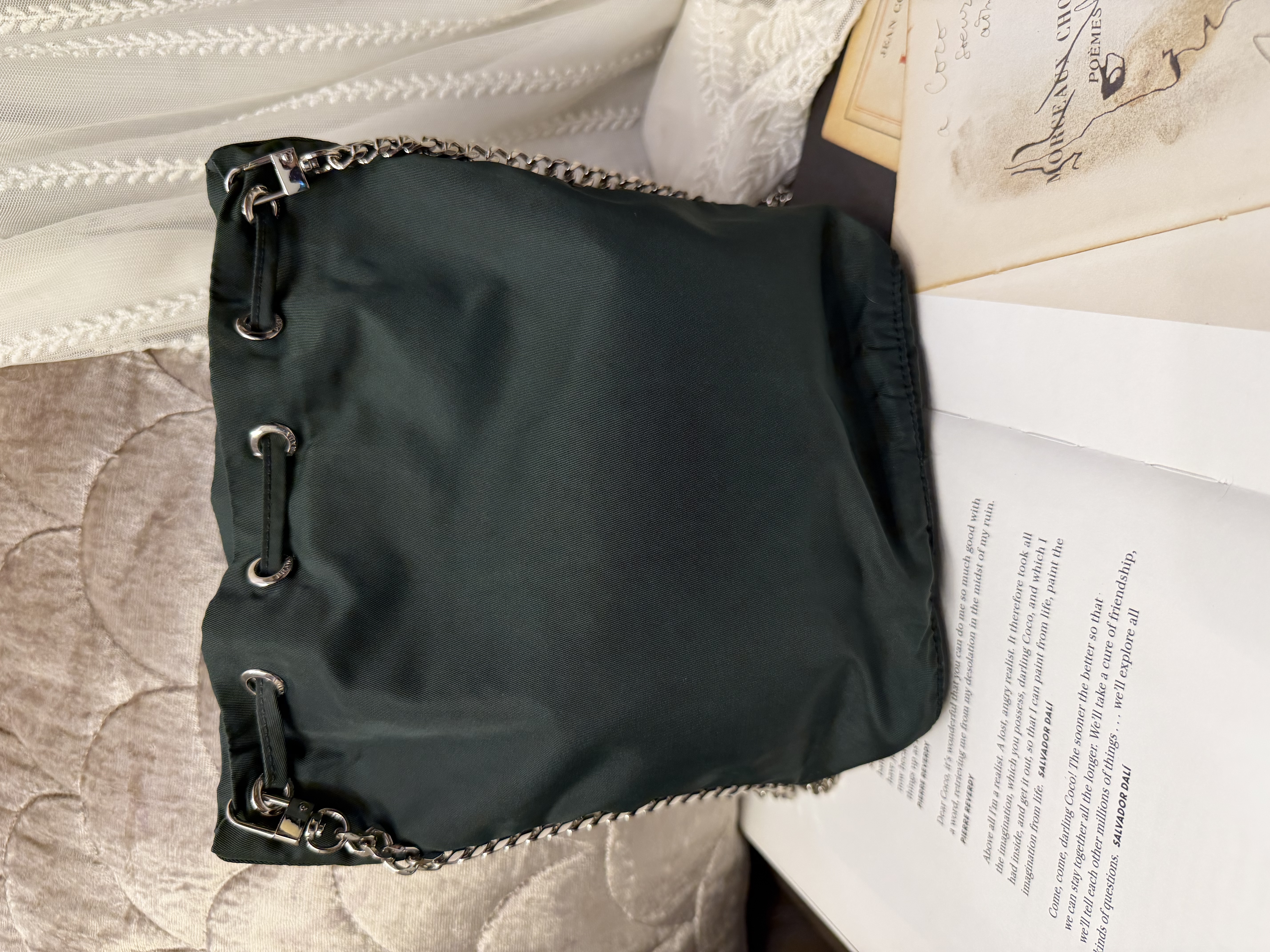 Prada green Bucket bag