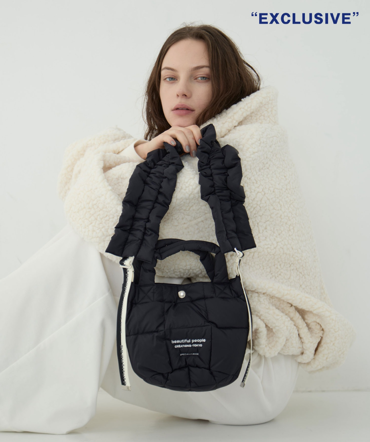 Beautiful People×THE TOKYO mini tote shoulder bag