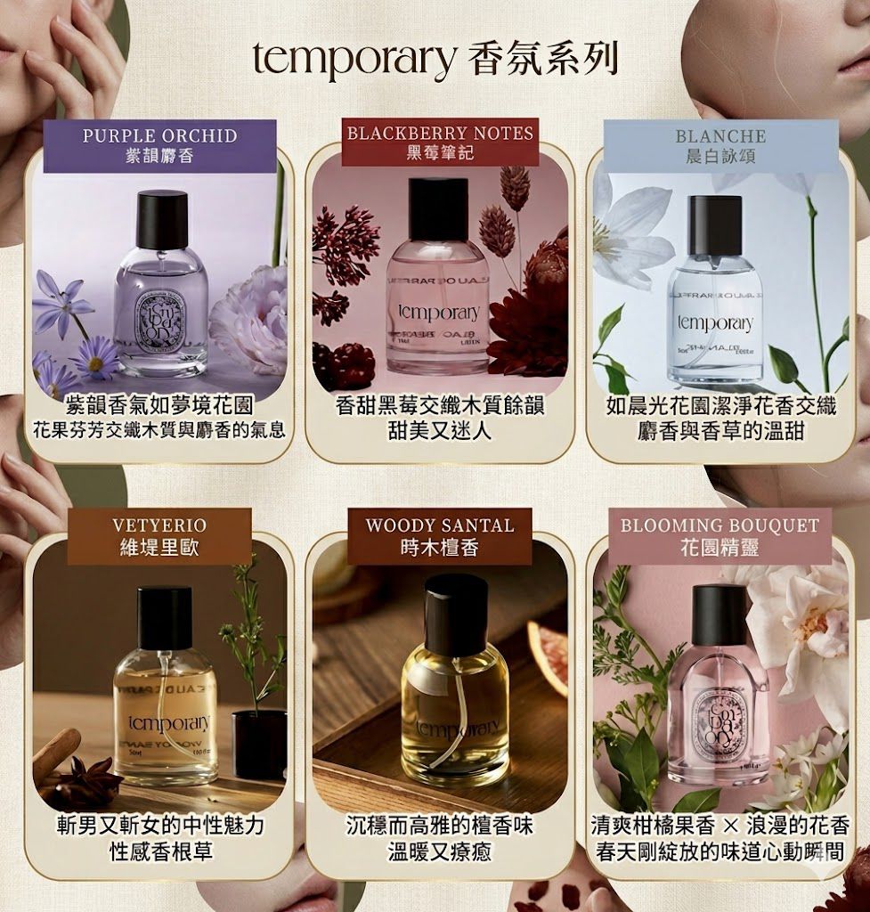 韓國 Temporary 片刻淡香水系列 50ml