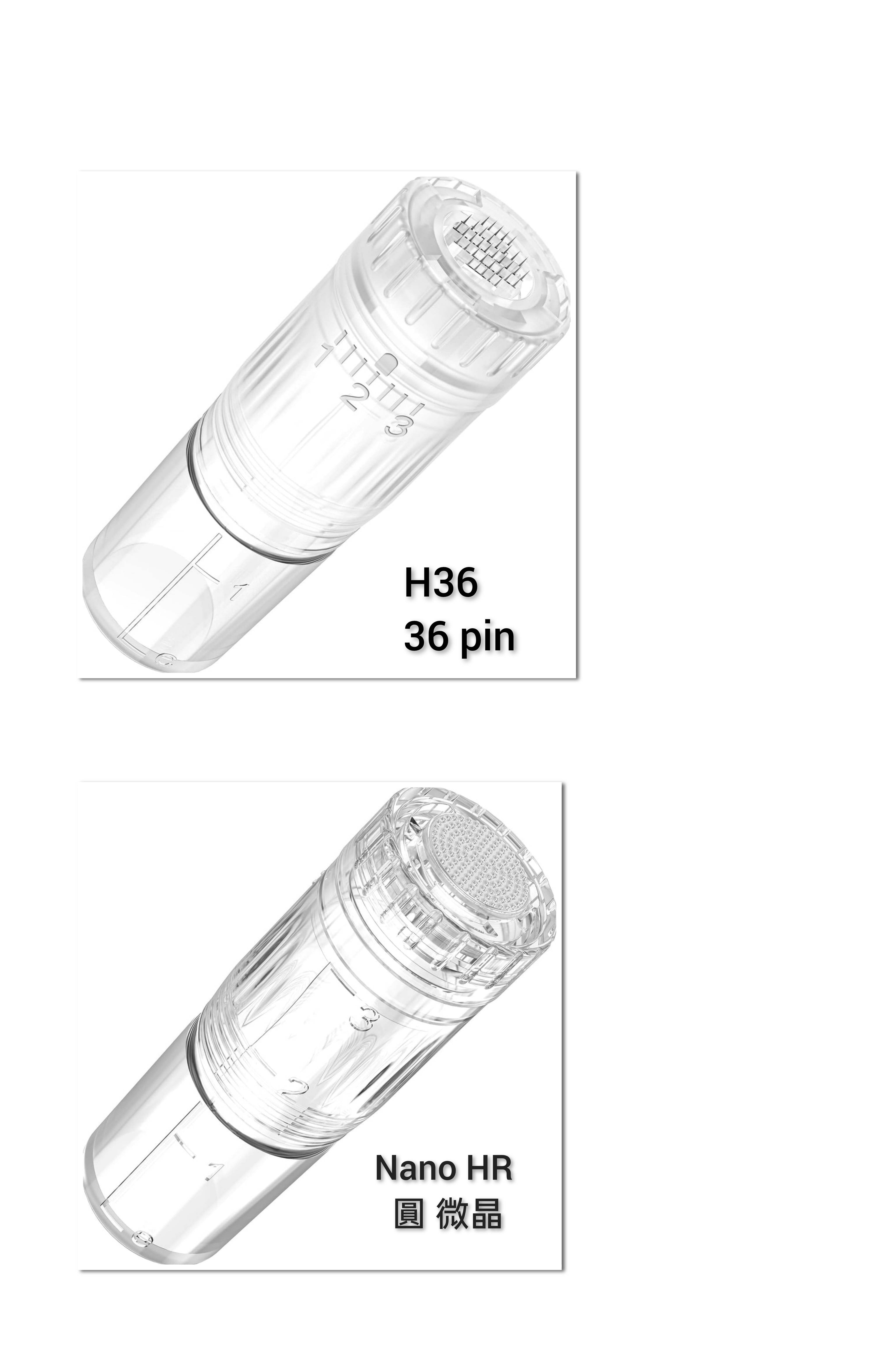Hydra Pen H5 儀器專用頭 1個 H36 ( 36 pin ） / Nano HR ( 納米圓形微晶頭）