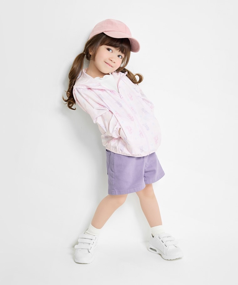 💚預訂 台灣直送💚Frozen系列兩色人物滿印抗UV輕型連帽風衣外套