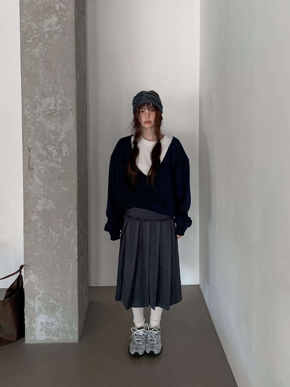 221624 ruffle腰百褶裙