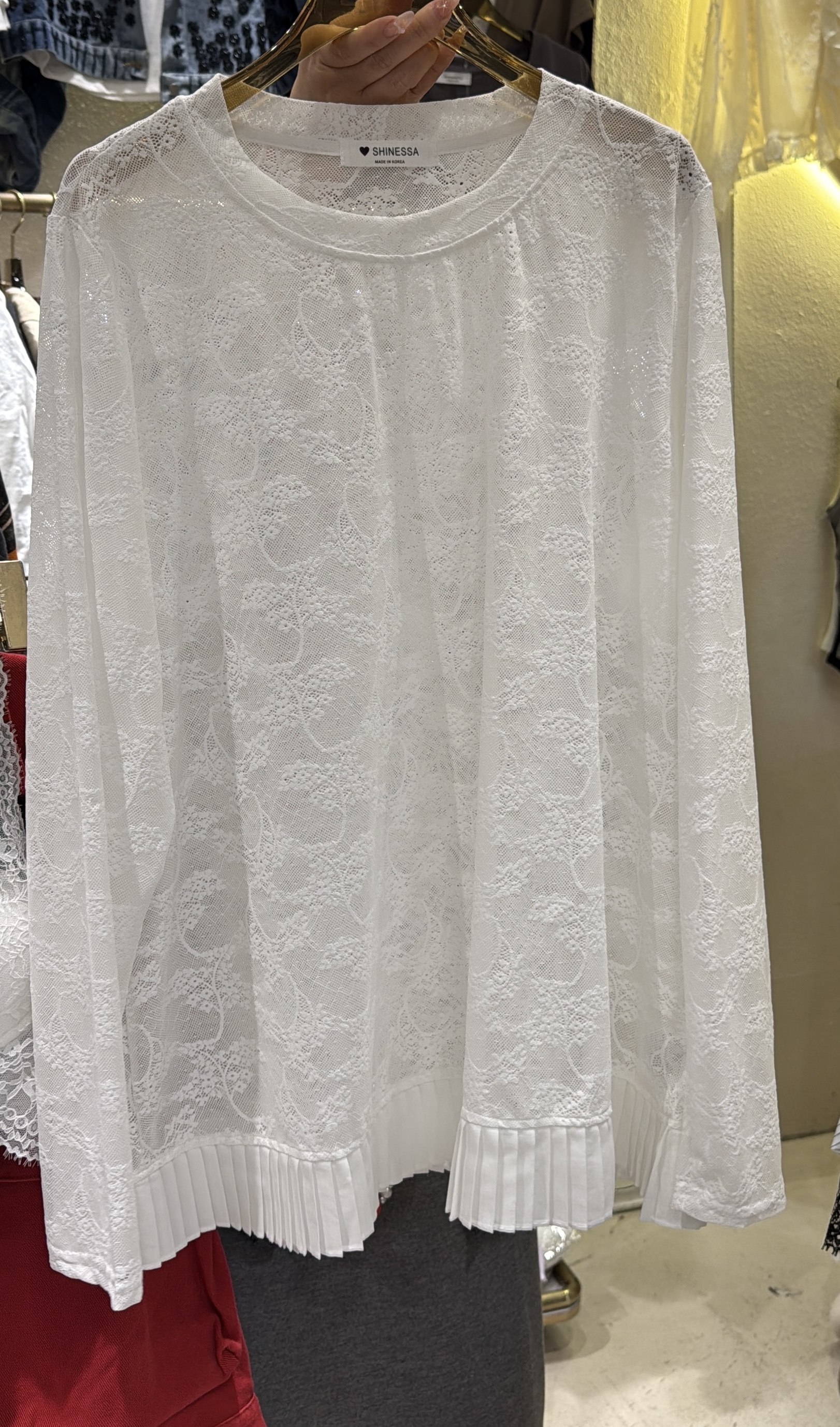 Ruffle 腳  Lace Top 