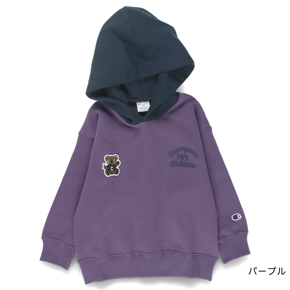 🆕【⭐訂購⭐】 🌀#Champion 小熊刺繡貼布 特別版 撞色連帽衛衣［2款選］🌀[ELIA-0103][261014]