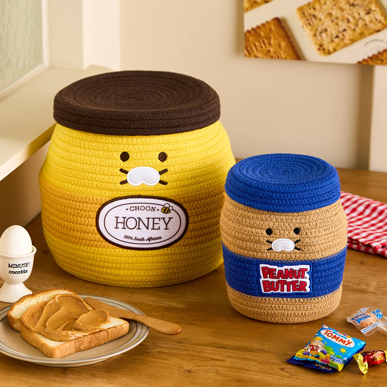Kakao Friends Grocery Market 系列｜🍯蜜糖罐大收納籃
