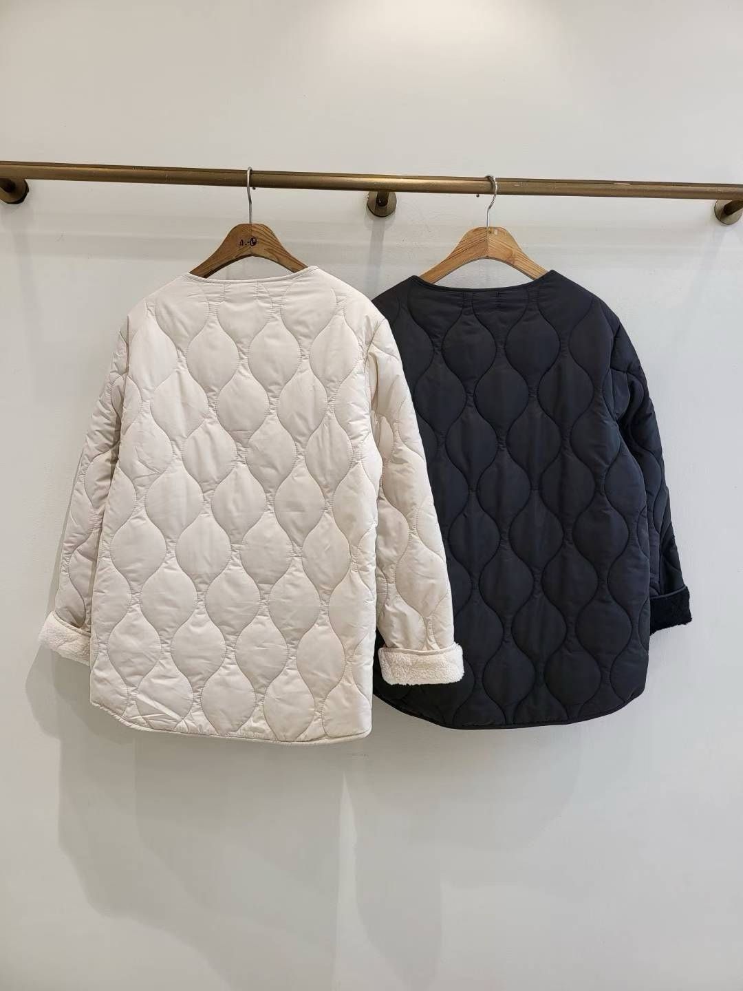 韓國東大門🌸 new design⭐️무지누빔잠바 夾棉毛毛褸