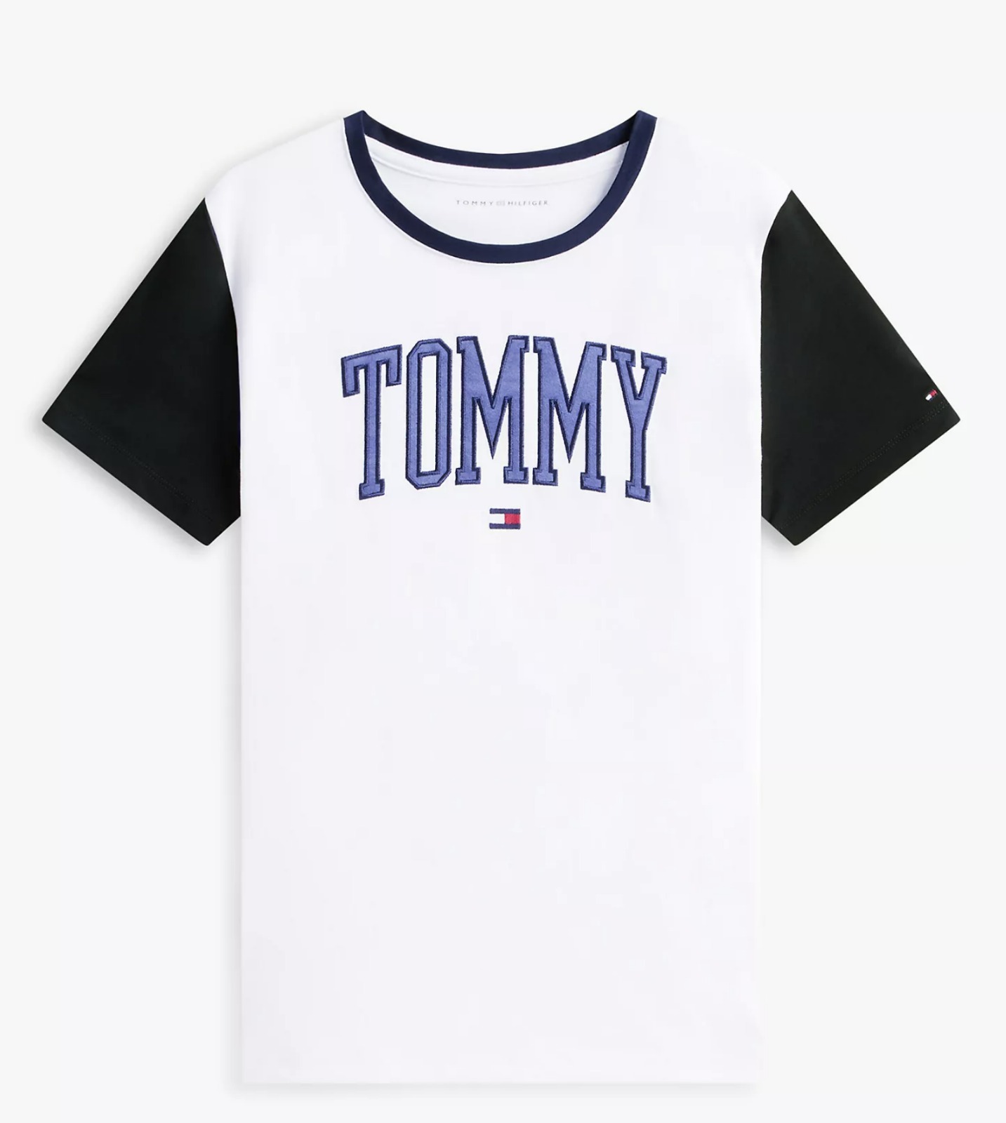 Tommy Hilfiger  Varsity Tommy Logo Ringer T-SHIRT 