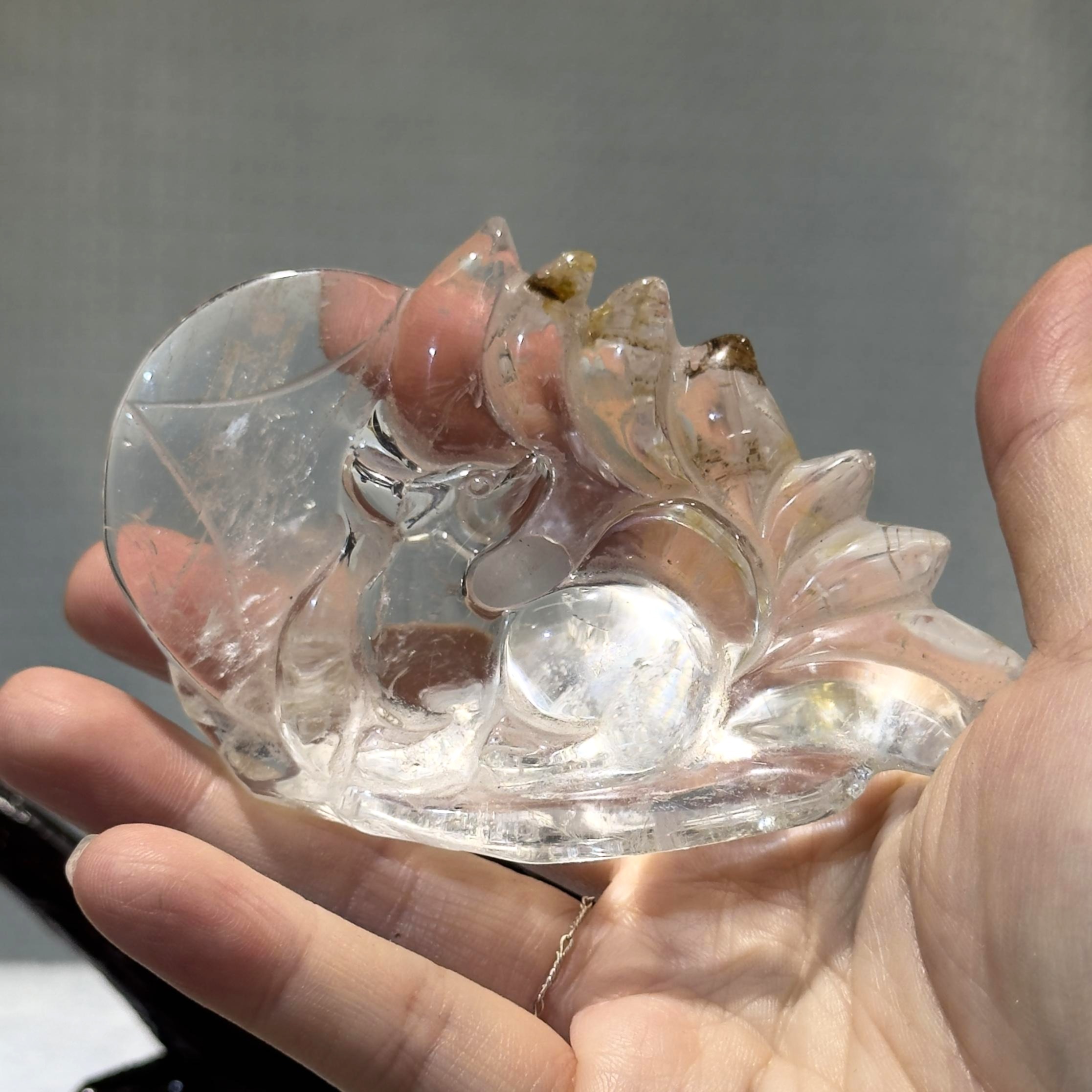 白水晶九尾狐 (連座) #3