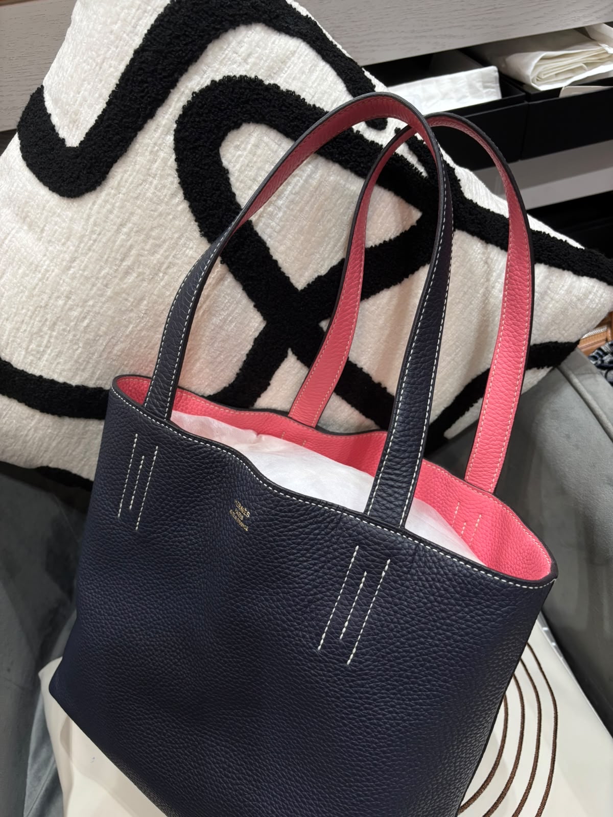 Hermes Double Sens 36 Stamp X 100%Authentic, 98%New ✅Dust Bag