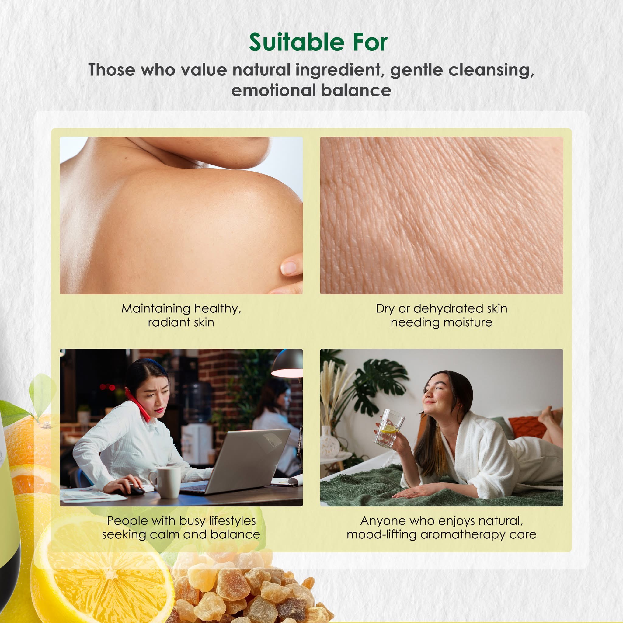 Fresh Citrus & Frankincense Niacinamide Shower Gel (300ml)