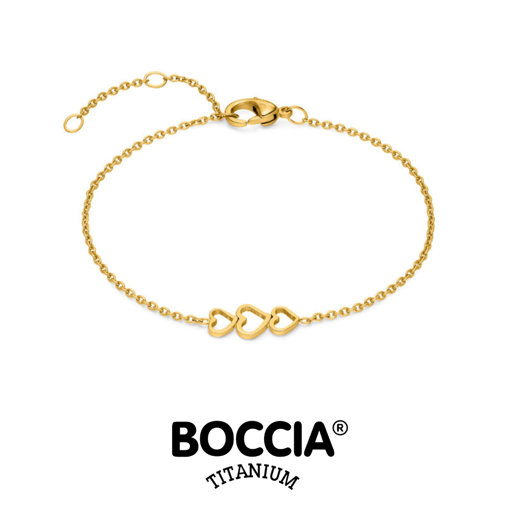 Boccia Titanium 03077-02 Bracelet 鈦金屬 / 鍍金手鏈 