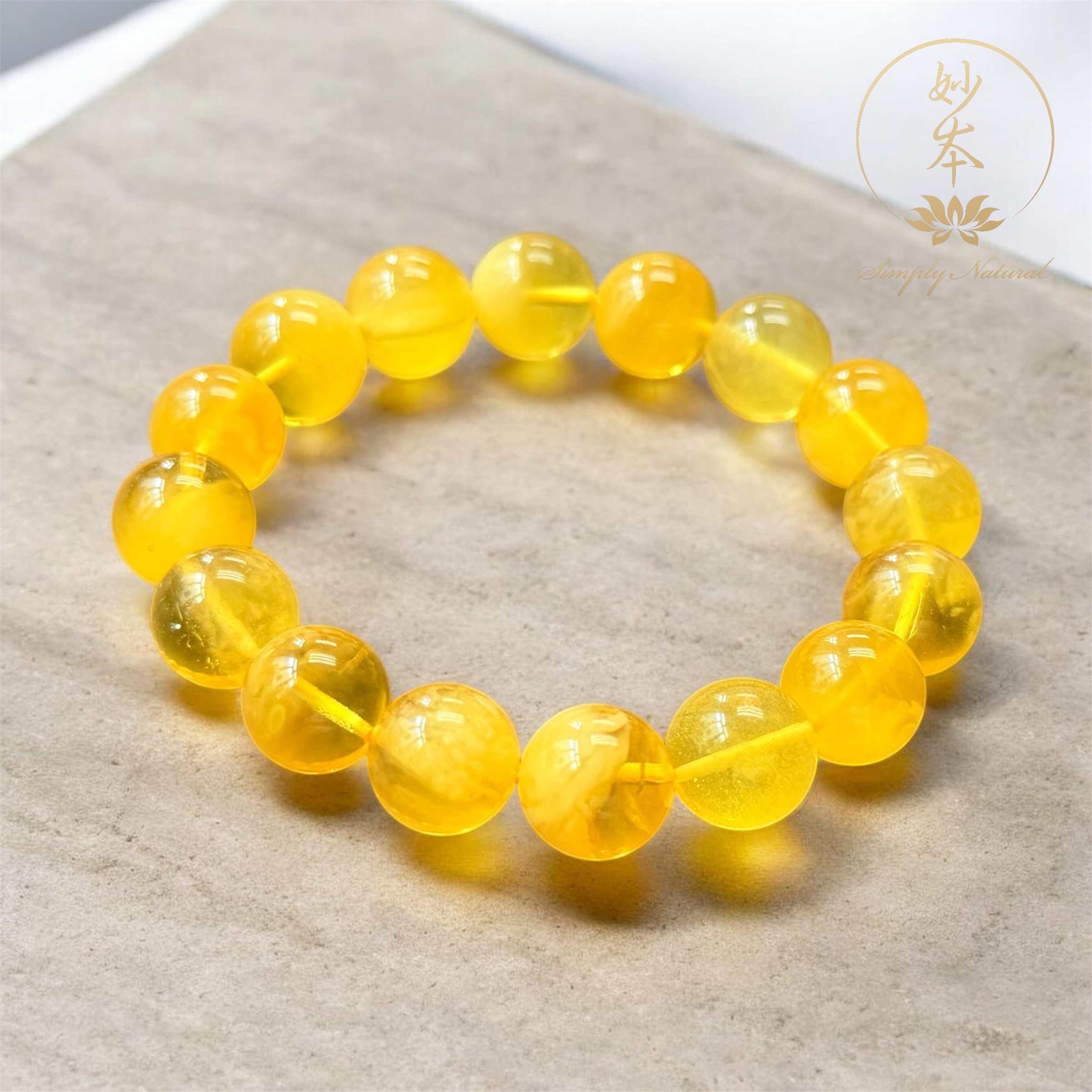 12mm 蓮師財神加持蜜蠟手串