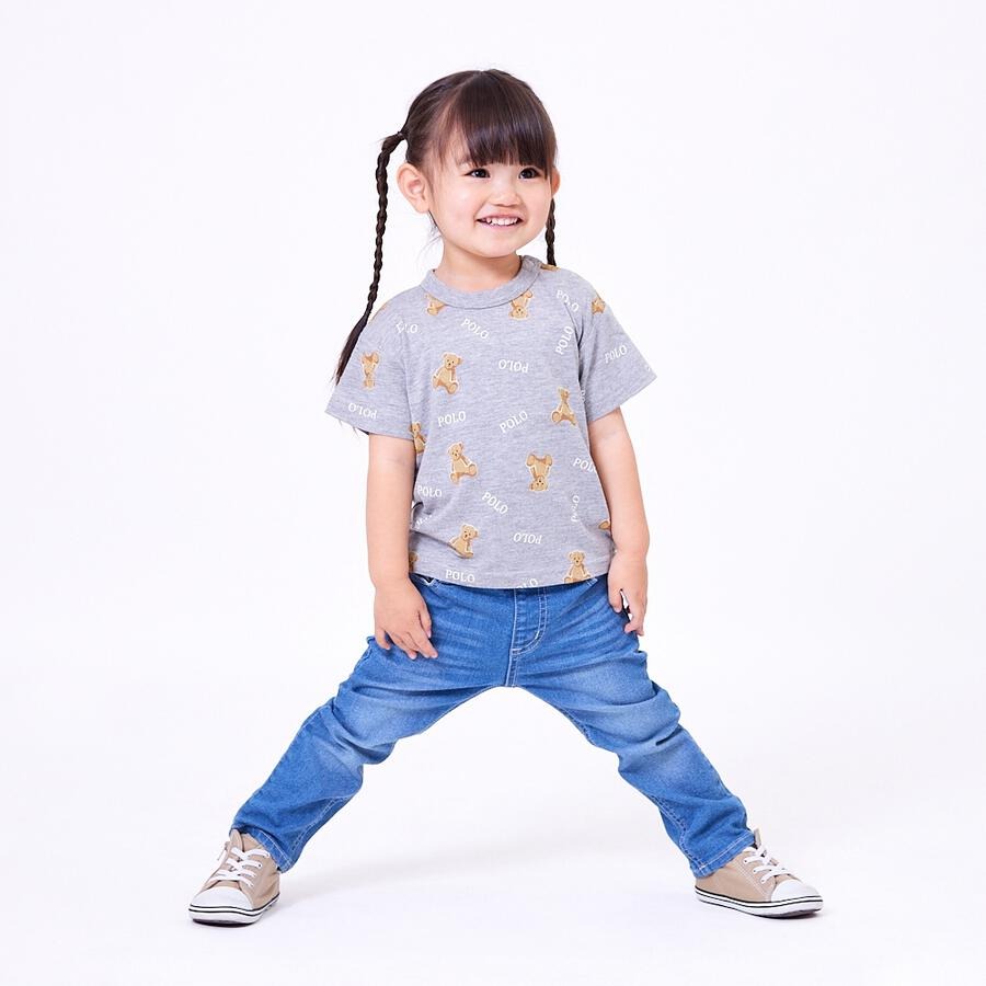 Polo Baby 短袖熊仔灰色Tee 100/110/120cm