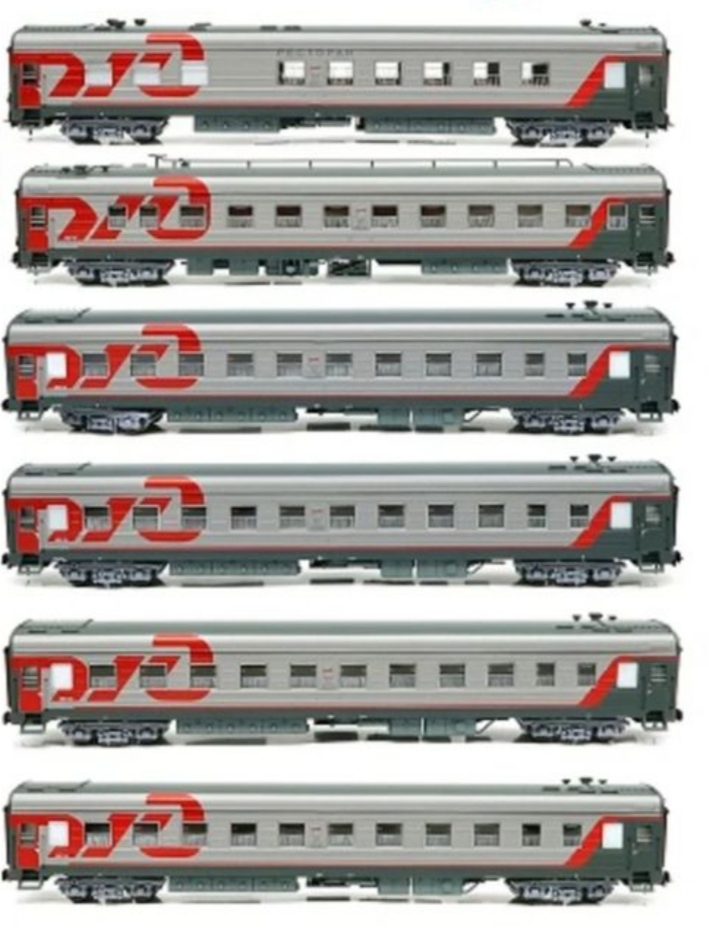 RZD 俄鐵 Russia Railway 6節套HO by Heris