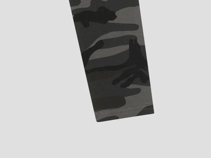 Camo Halterneck Layered Crop