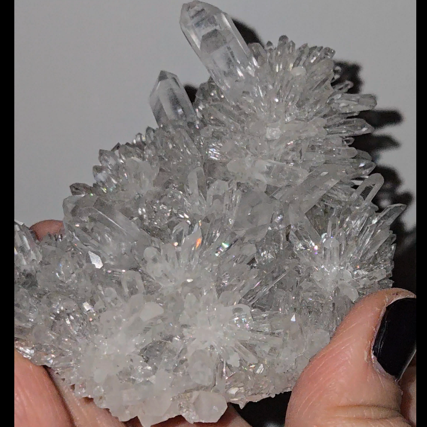 Chrysanthemum needle quartz with rainbows everywhere - CQ161