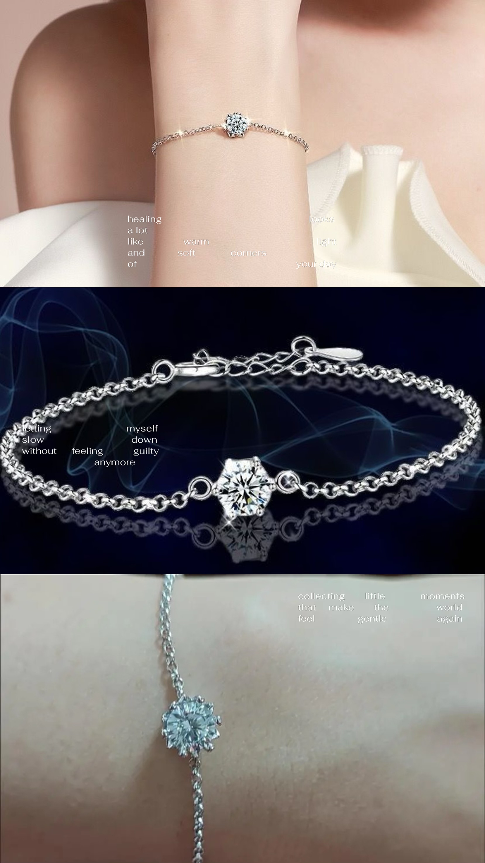 莫桑鑽一卡手鍊