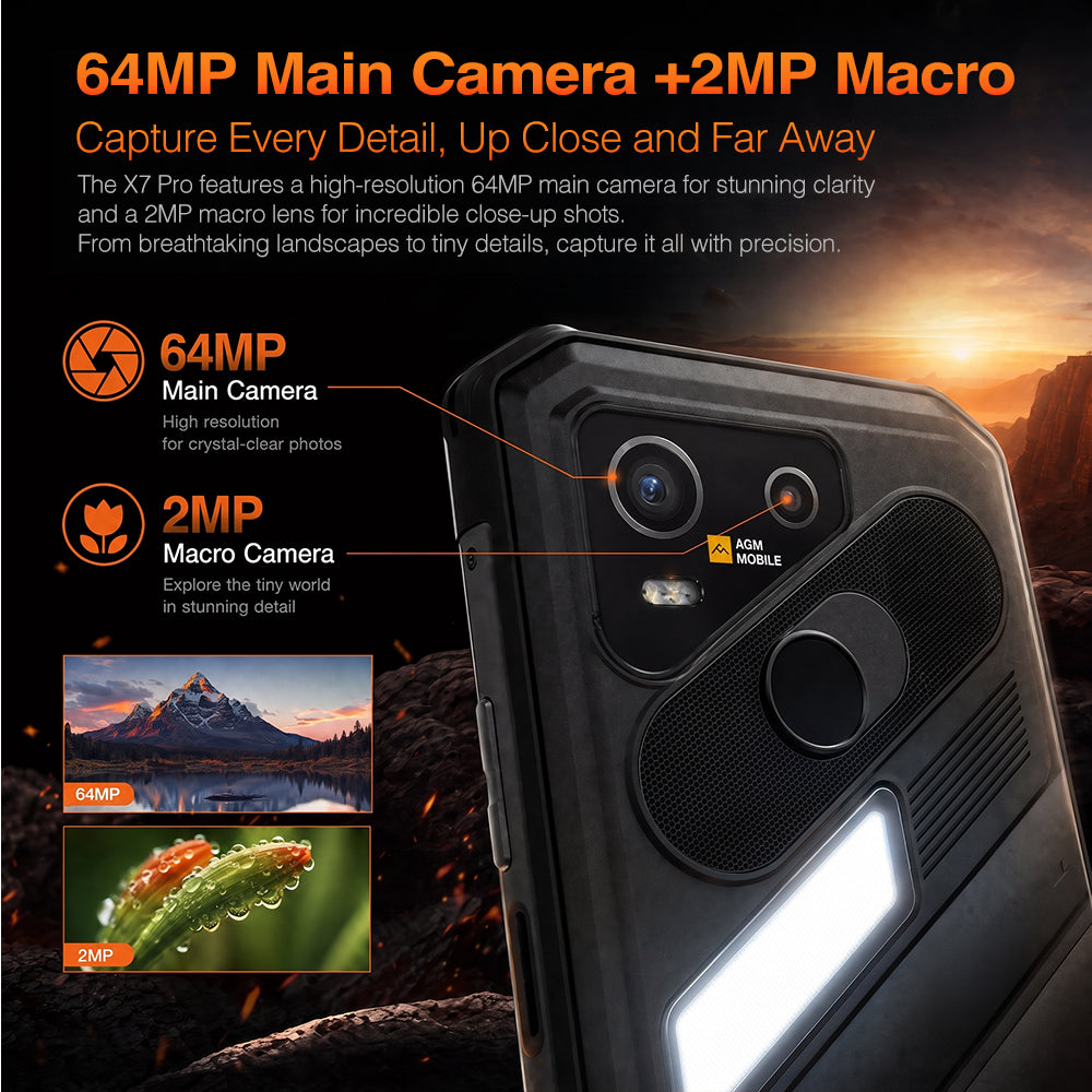 AGM X7 Pro 5G三防手機｜熱成像 10000mAh｜MobiDealerHK