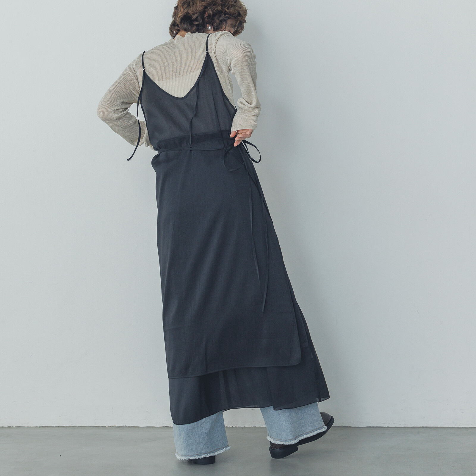 霧感疊穿連身outer【JOP002】