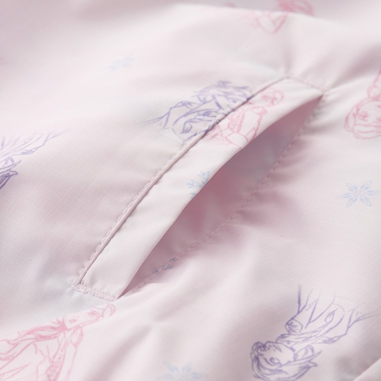 💚預訂 台灣直送💚Frozen系列兩色人物滿印抗UV輕型連帽風衣外套