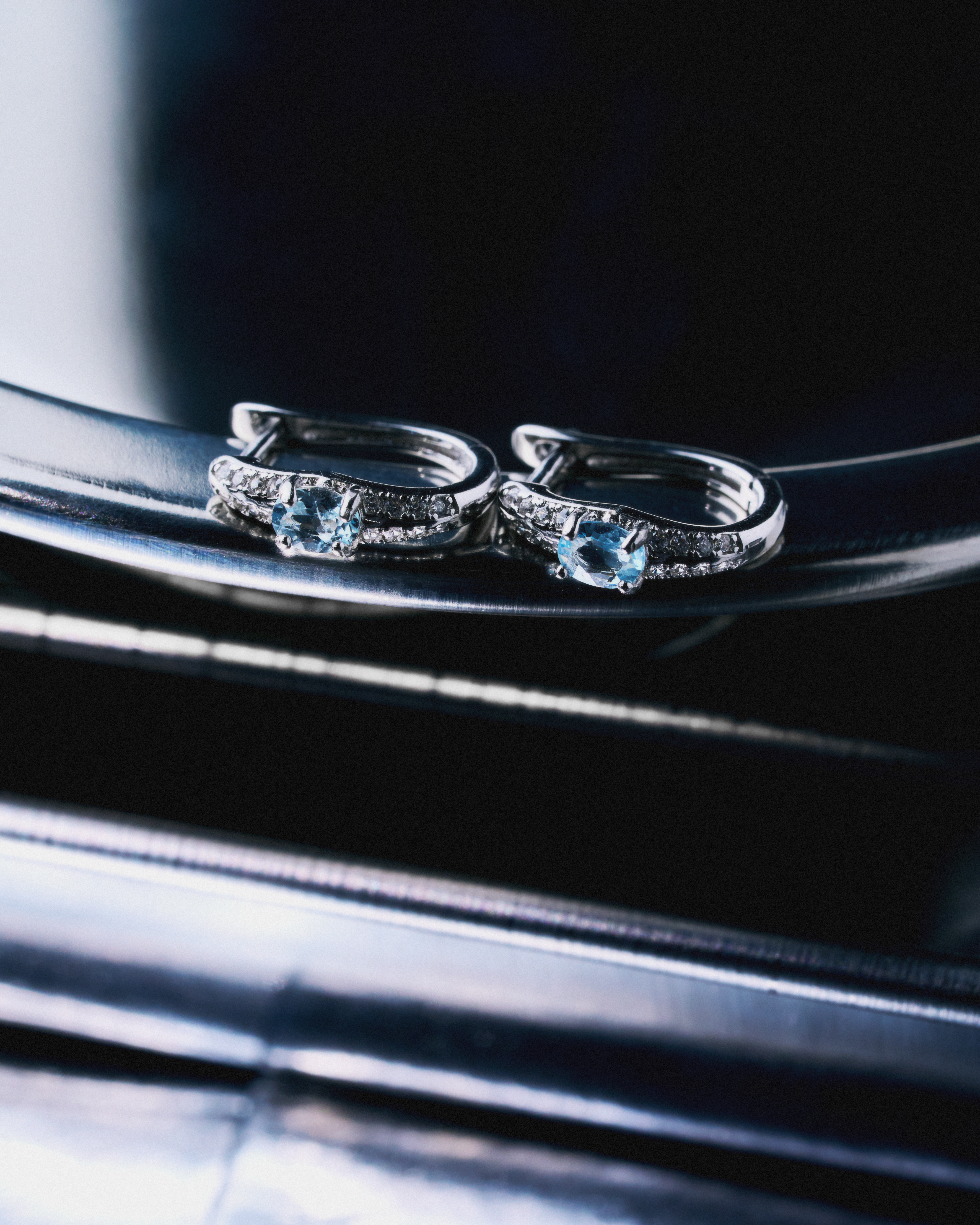 Blue Control Earring