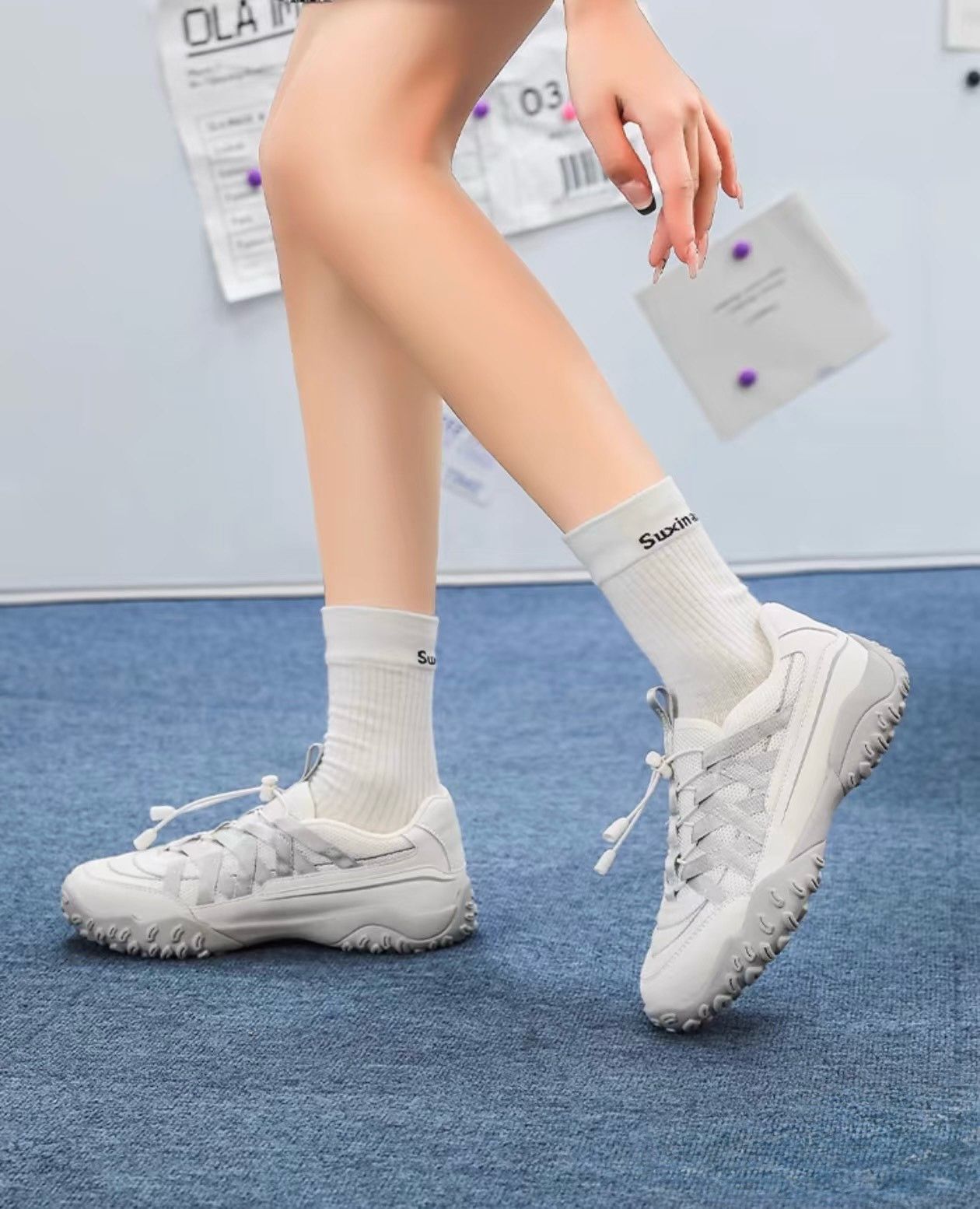 🇰🇷FILA 綁帶芭蕾鞋米灰 到貨日12至18日