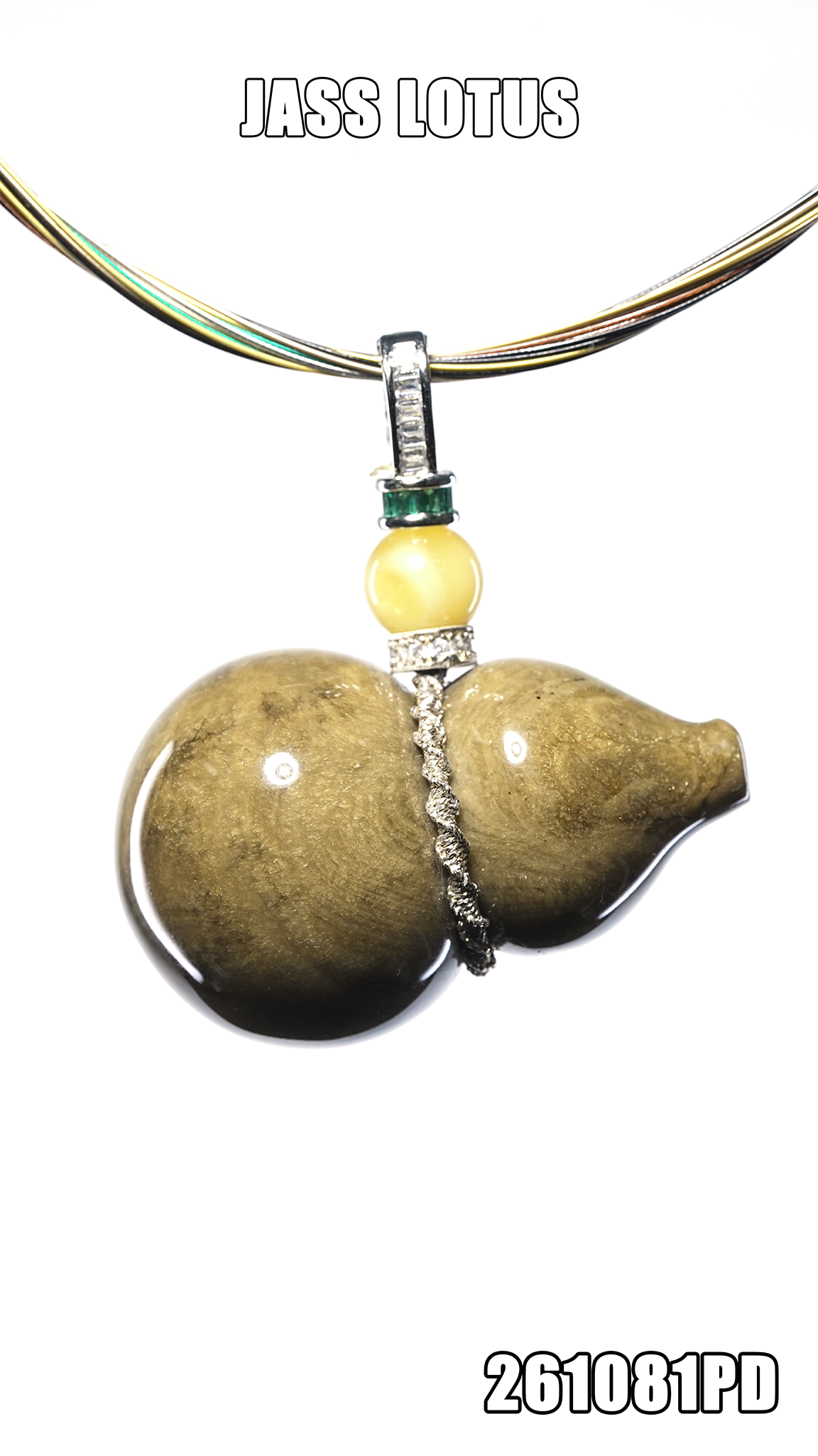 緬甸天然琥珀根珀葫蘆吊墜