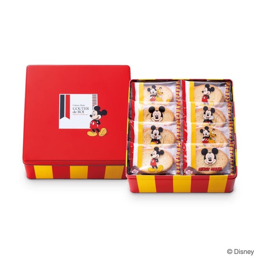 🎀【預訂】Disney x Gouter de Roi 鐵盒脆多士 - Mickey 52枚