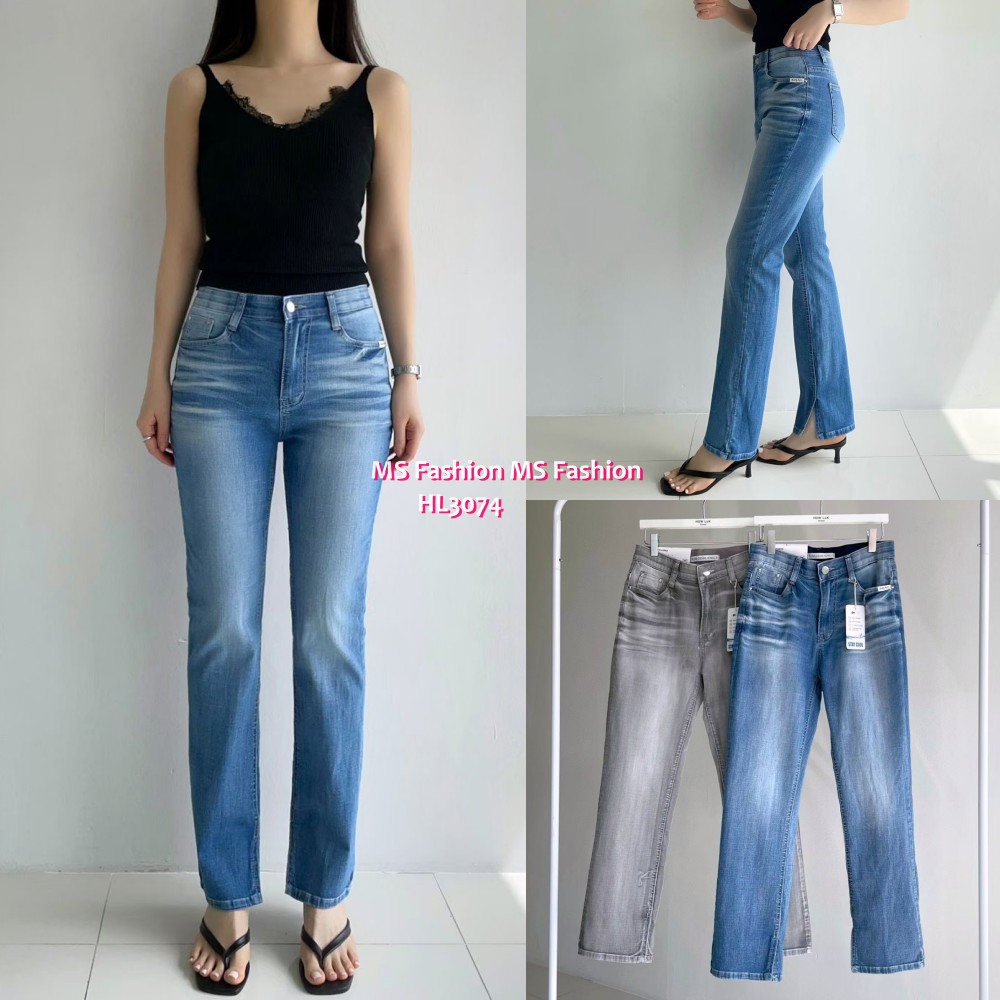 HL3074 韓國🌼Howluk靚洗水腳開叉直腳牛