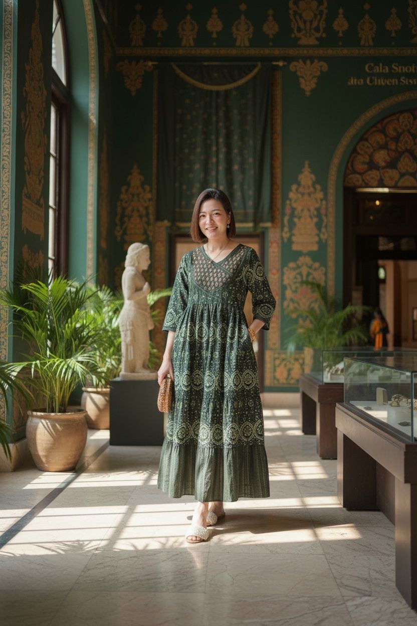 Forest Green Overlap 4-Cake Tier OP 50" #1457