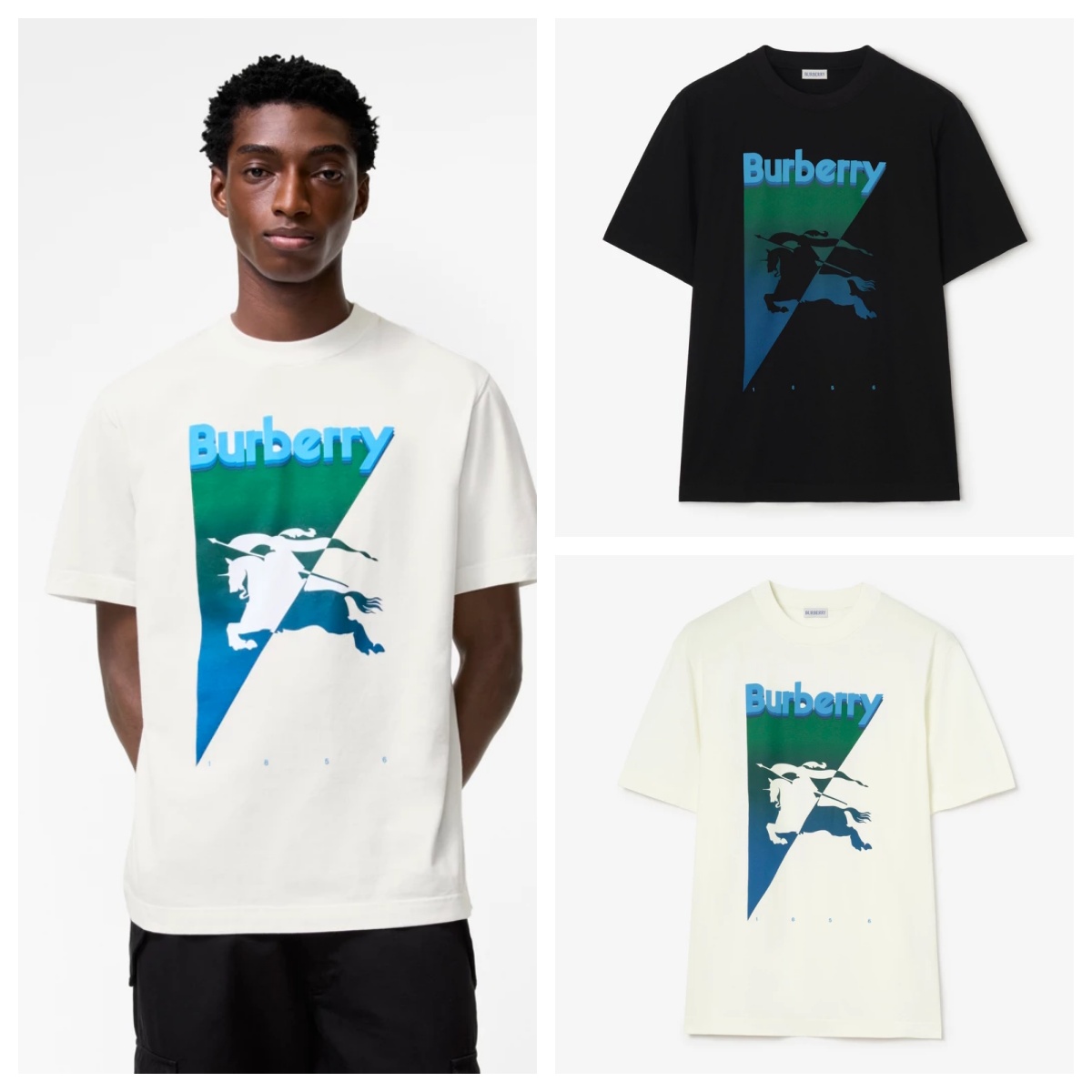Burberry 雙色調戰馬騎士印花短袖Tee