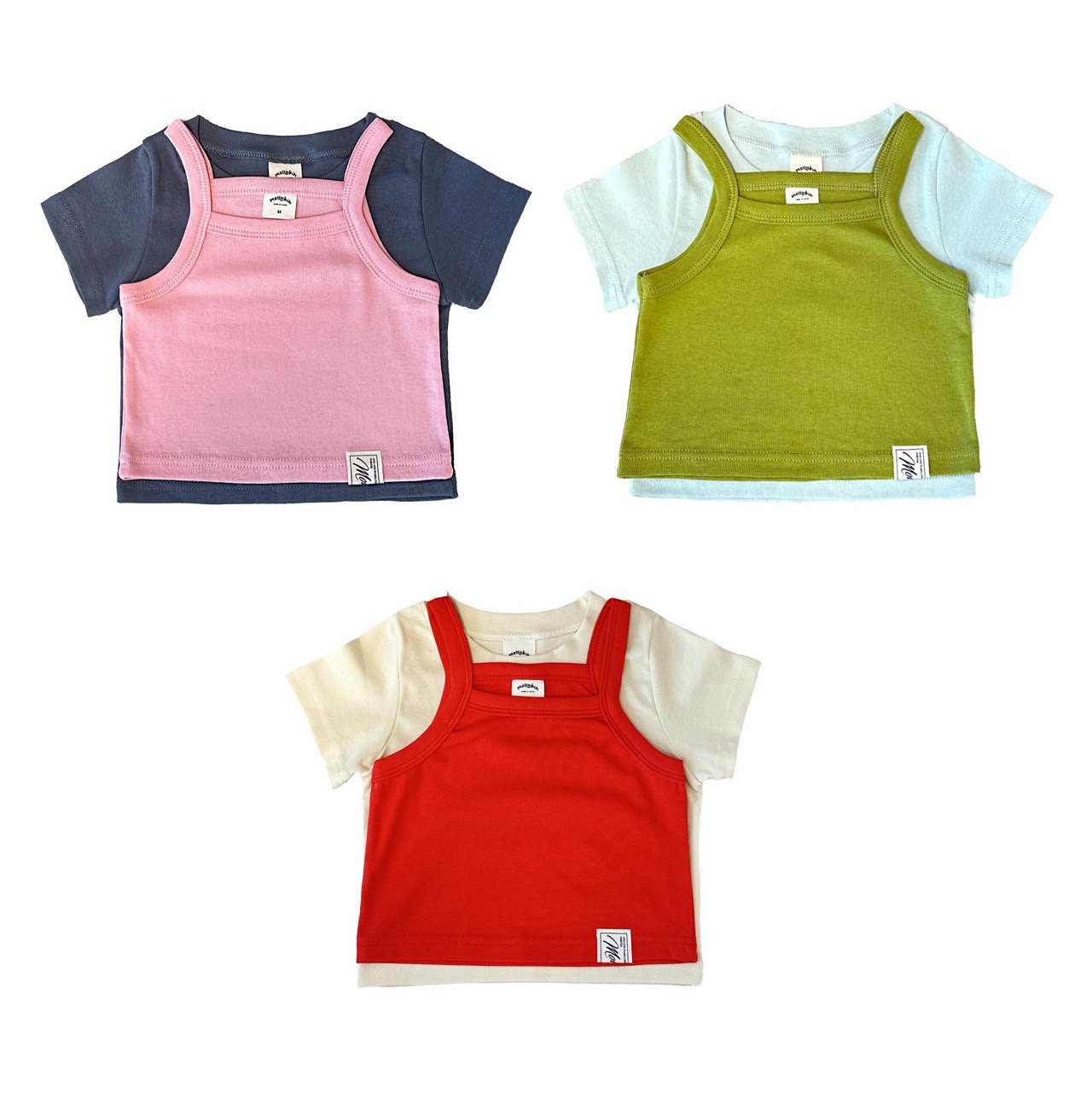 Molly | 2 in 1 Top 親子(pink L105-115/Pink Adult)