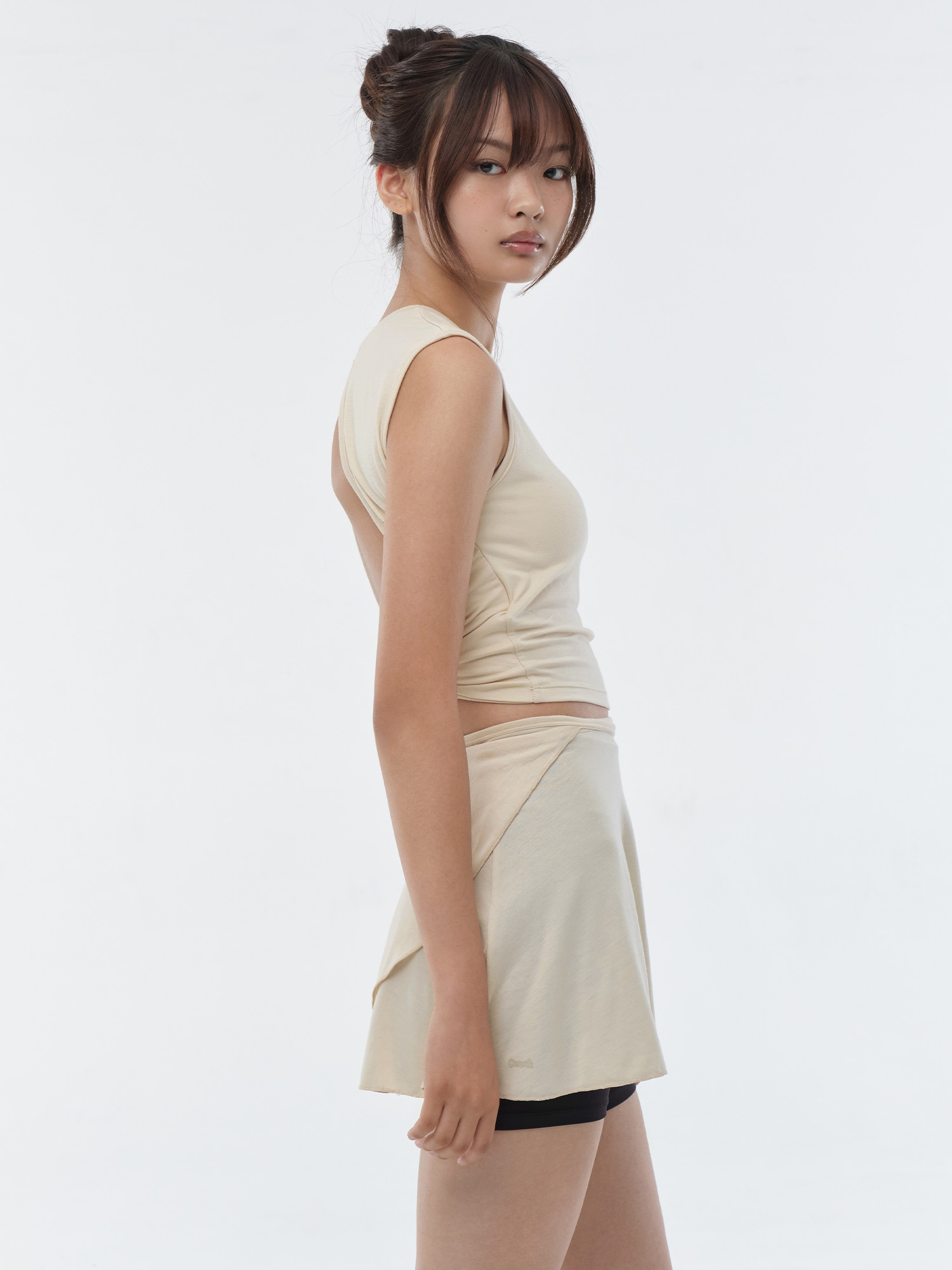 預購_Flared Cover-up Wrap Skirt by Conch