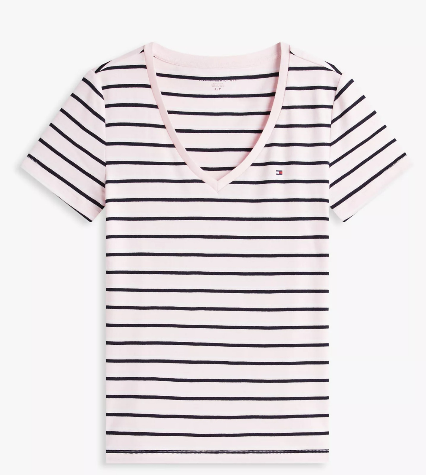 Tommy Hilfiger Stripe V-Neck Favorite T-Shirt