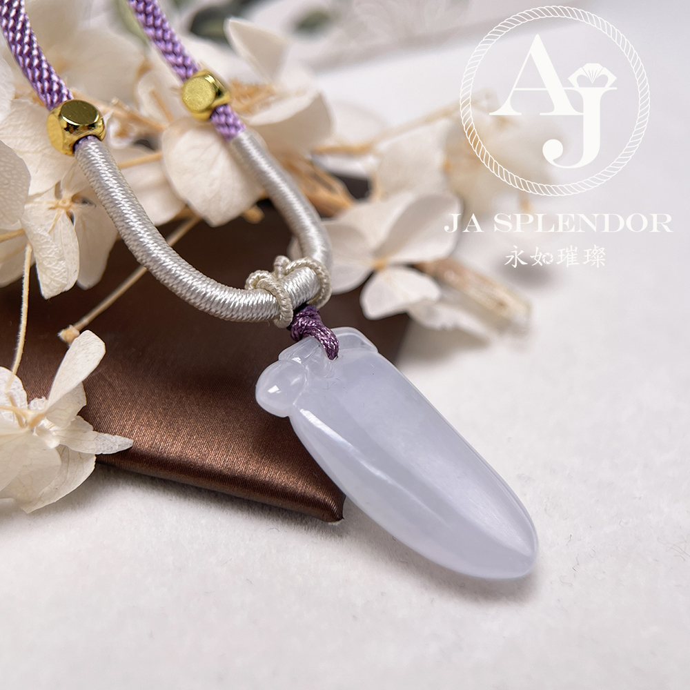 JNS-207 天然翡翠A玉 冰潤壽桃/壽比南山吊墜