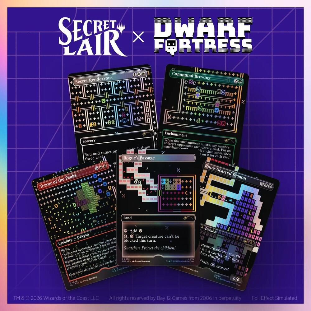 Secret Lair x Dwarf Fortress: Create New World  Foil Edition