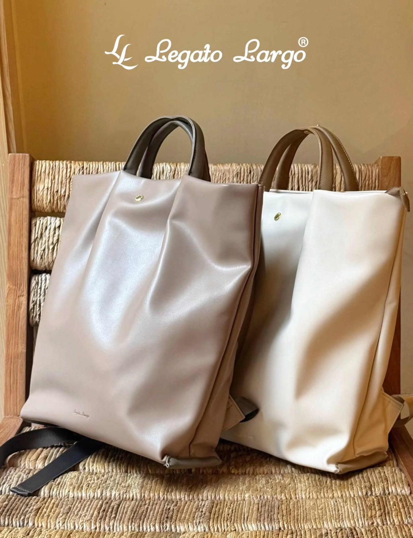 🇯🇵Legato PU皮革后背包