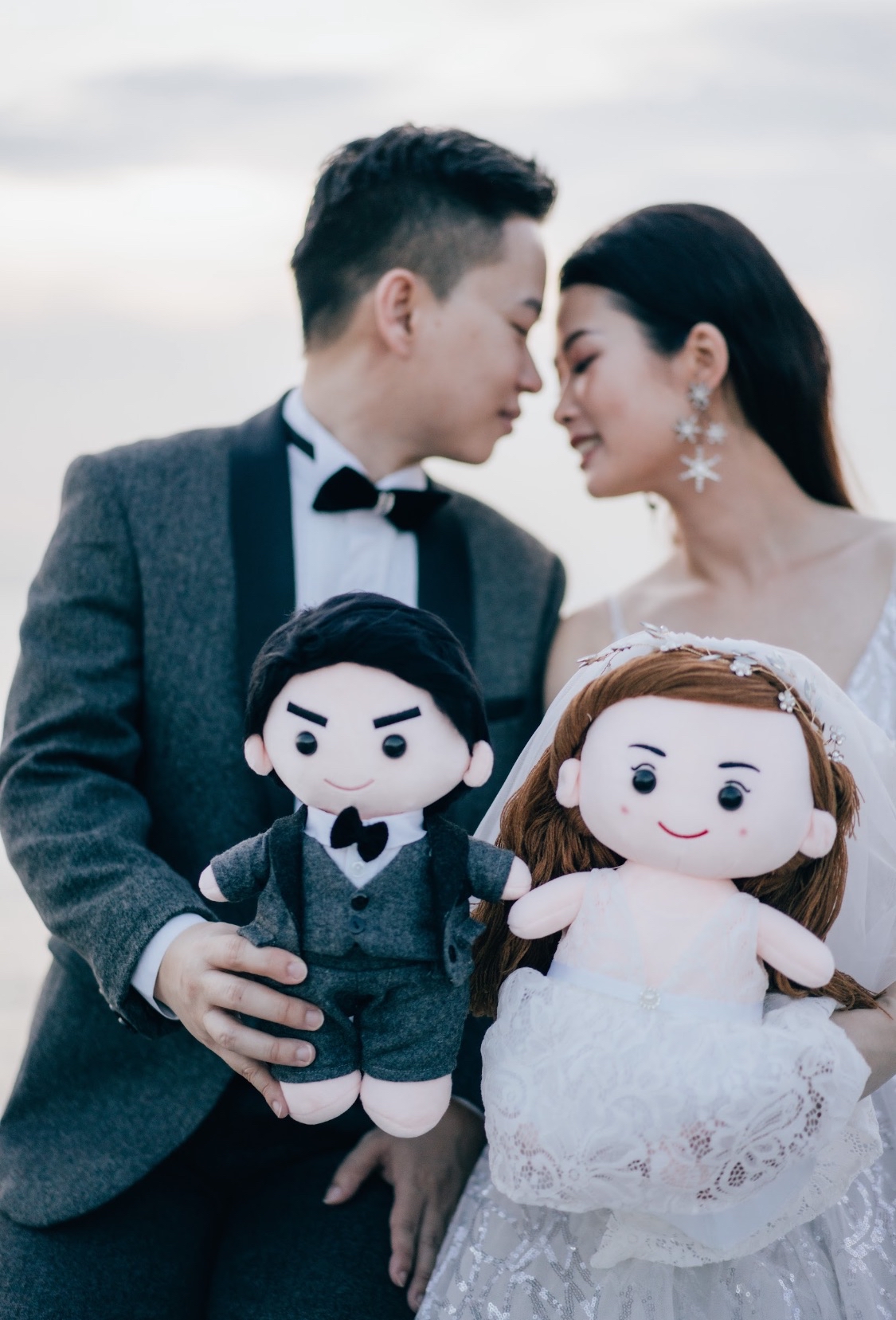 (非現貨)$1200西式結婚公仔 (背心Deep V款婚紗)