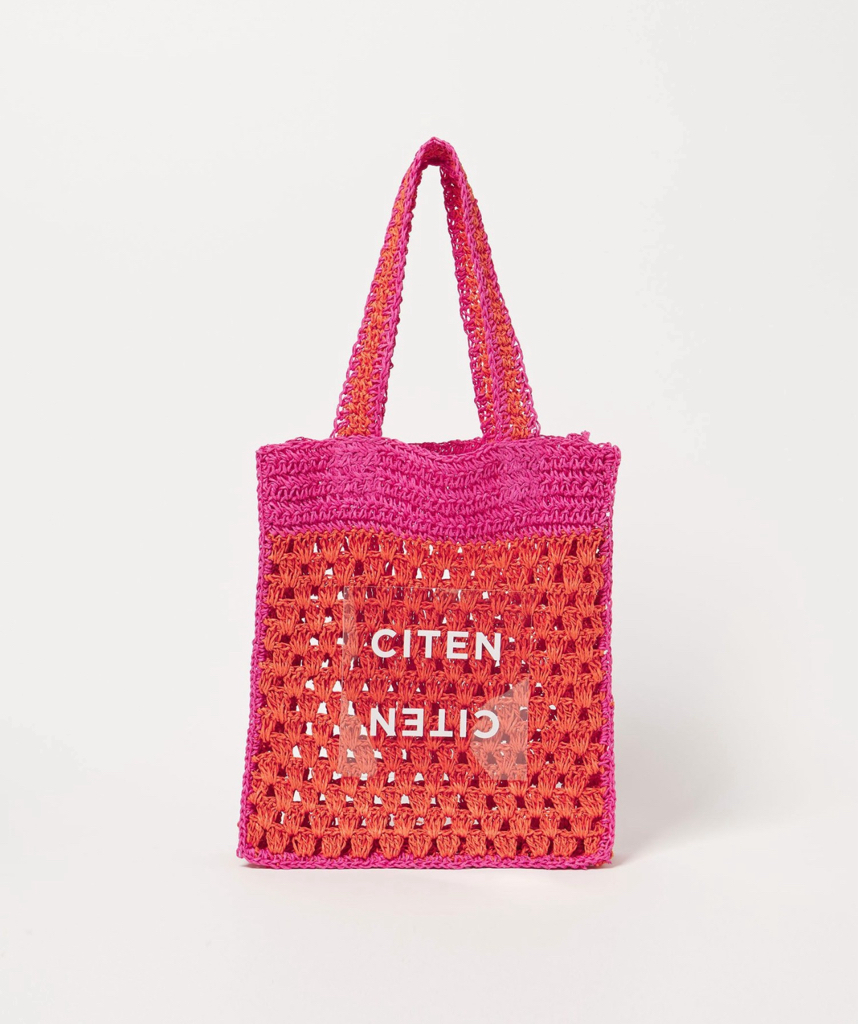 日本CITEN 拼色編織袋