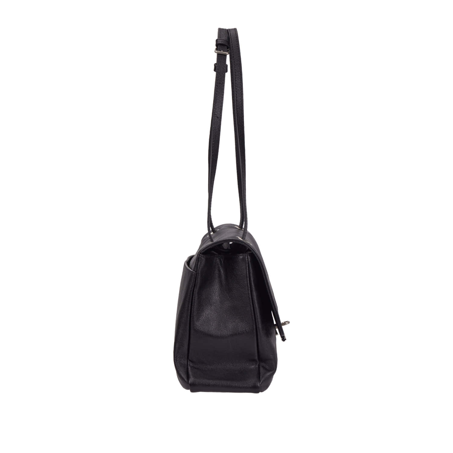 VUNQUE Toque Soft Baguette Shoulder Large 多功能軟皮法棍肩背包 [Black]