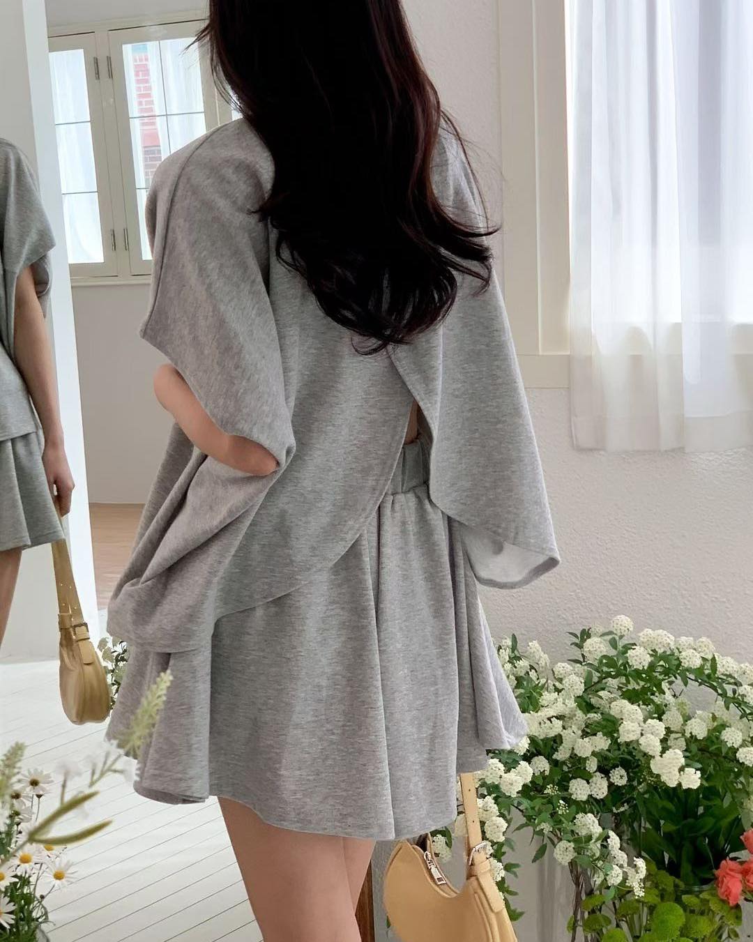 Sweet Valley 後開叉衛衣set 